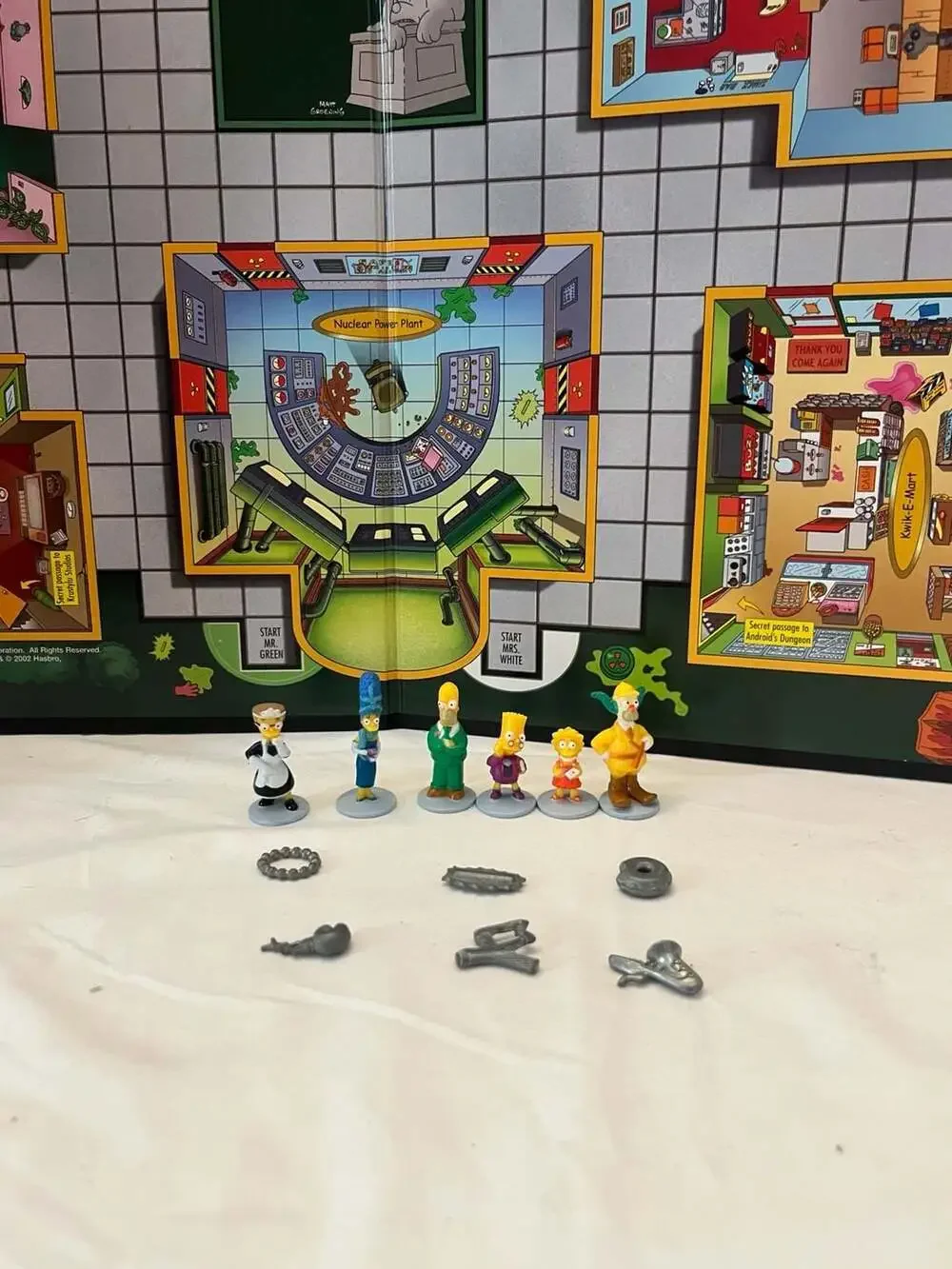 The Simpsons Clue Board Game 2nd Edition 2002 21 Cards No Instructions